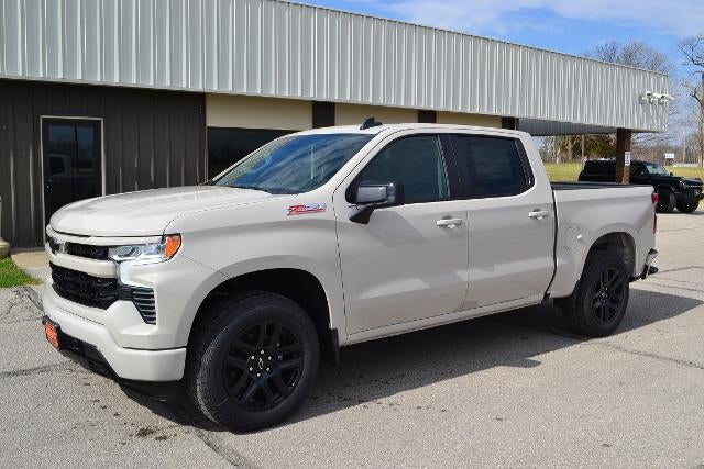 2026 Chevrolet Silverado 1500 RST in White Sands — front three-quarter view