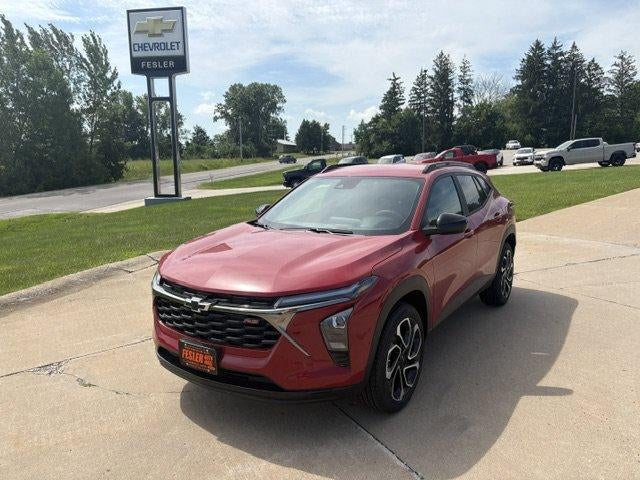 2026 Chevrolet Trax 2RS in Apex Red — front three-quarter view